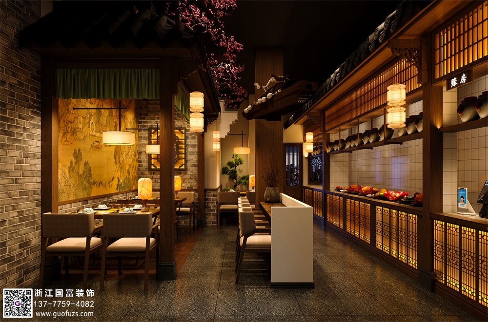 古風魚主題餐廳設(shè)計要點